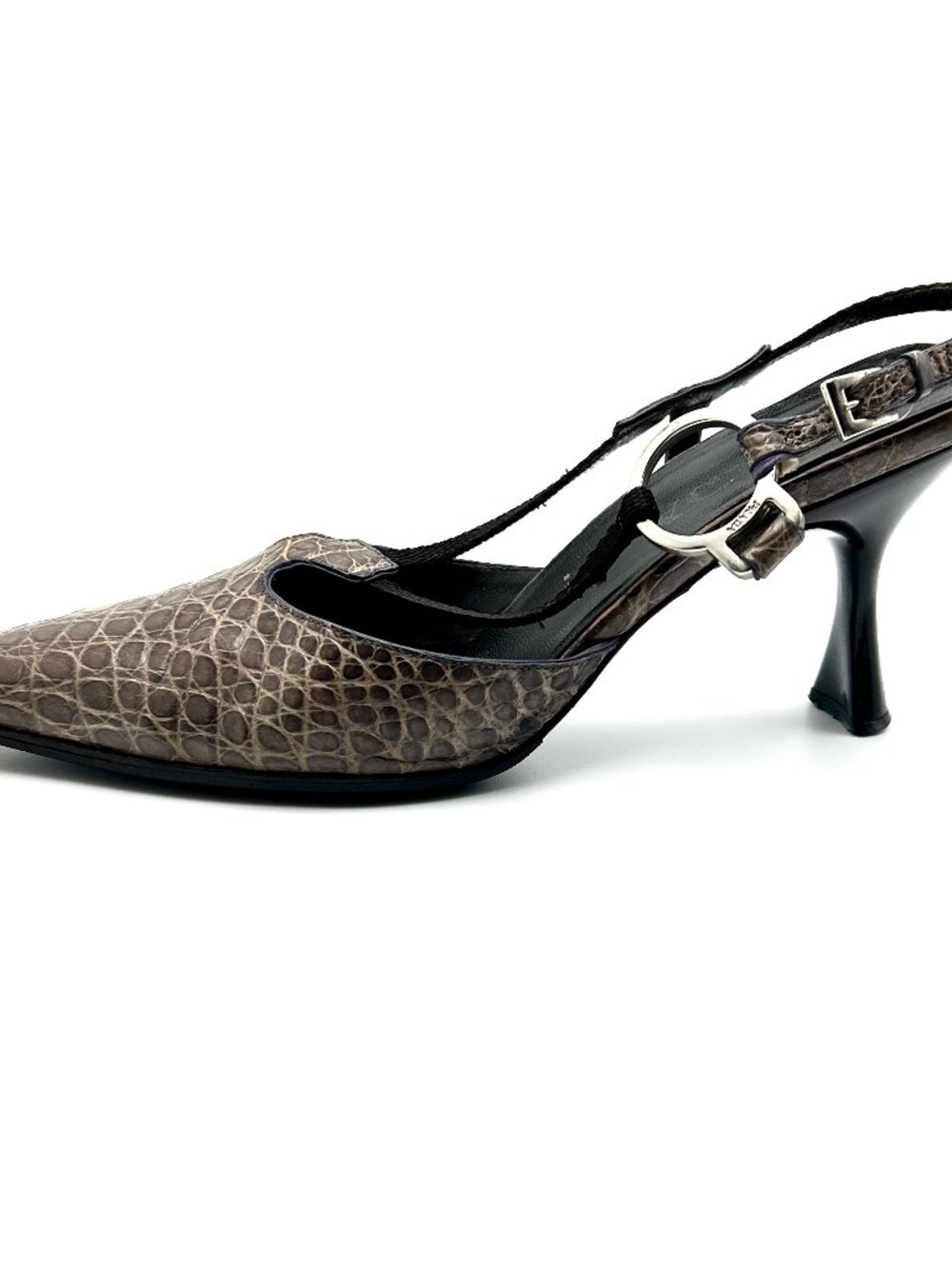 Vintage Prada Exotic Leather Heels Pumps Sandals